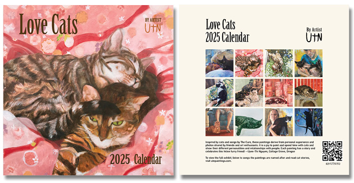 Image of the cat calendar titled Love Cats.