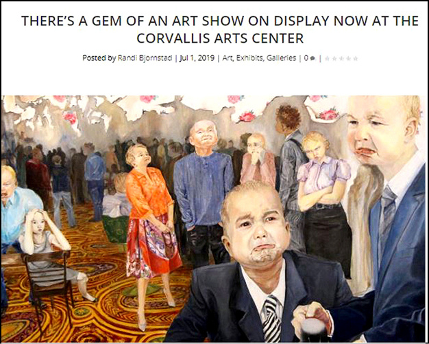 Image from the article: There's a gem of an art show on display now at the Corvallis Arts Center.