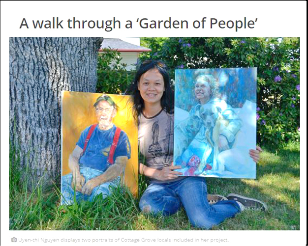 Image from the article: A Walk through a ‘Garden of People.‘