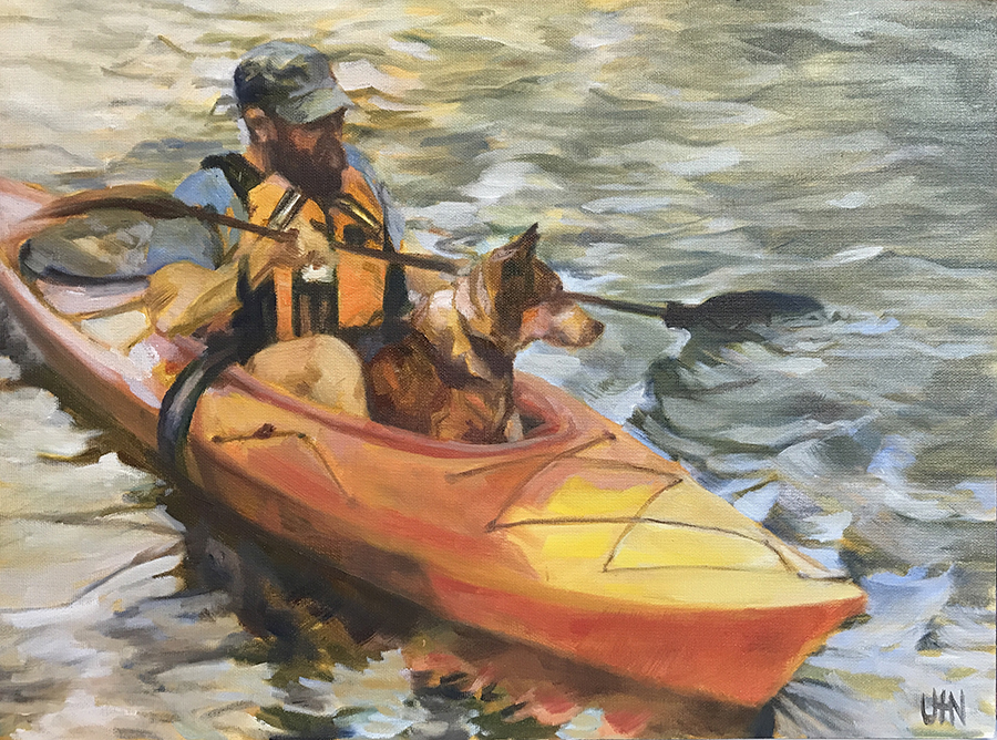 Luke and Apache - Painting by UTN, 