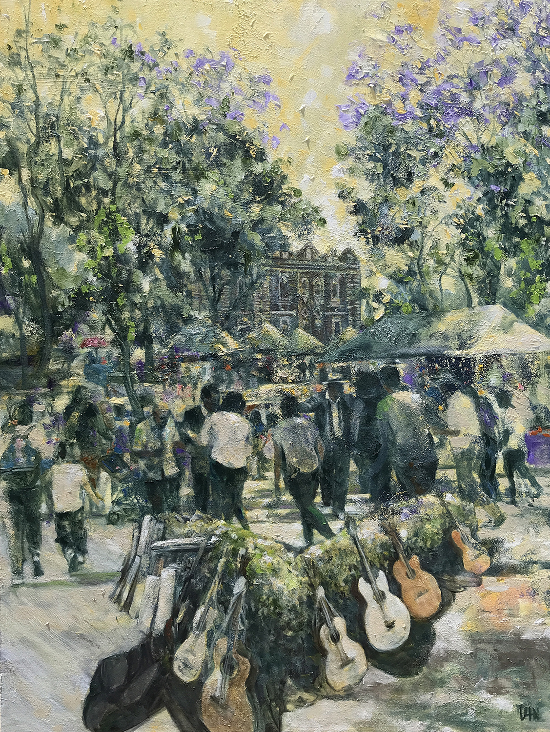 El Corazon de la Ciudad de Mexico - Painting by UTN, 