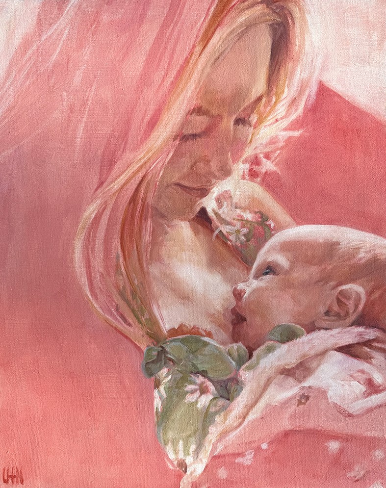 Sophie and Reese - Painting by UTN, 